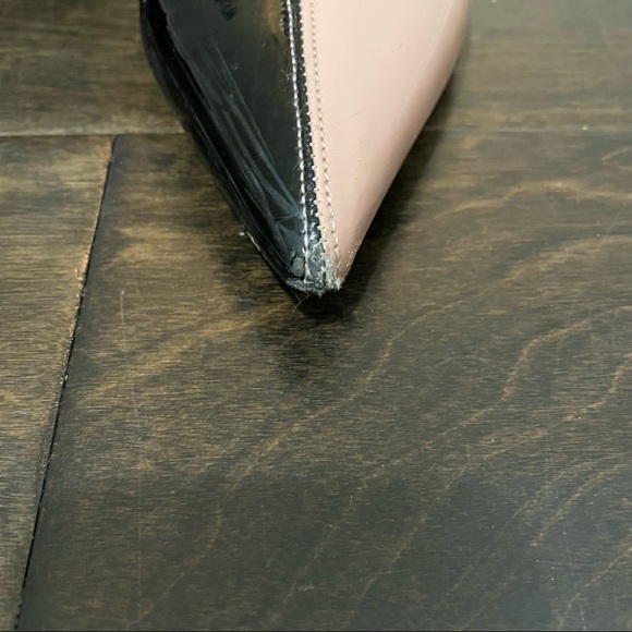 Contrast Pink + Black Pointed Heeled Booties - Picture 3 of 8